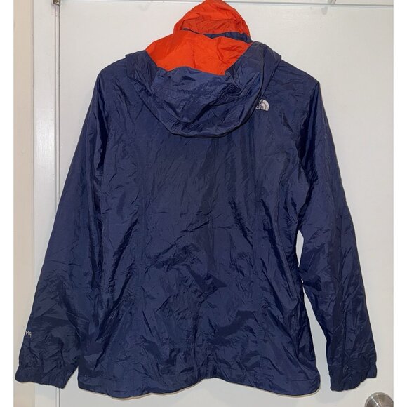 The North Face Hyvent Windbreaker Light Jacket Women Size Large Navy and Orange - Picture 1 of 16